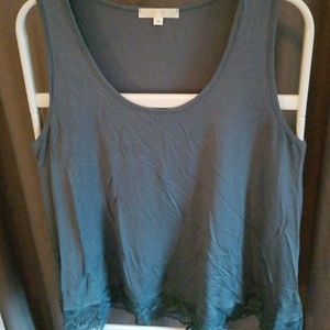 Lace bottom tank